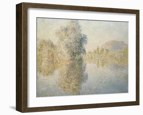 Early Morning on the Seine at Giverny, 1893-Claude Monet-Framed Giclee Print