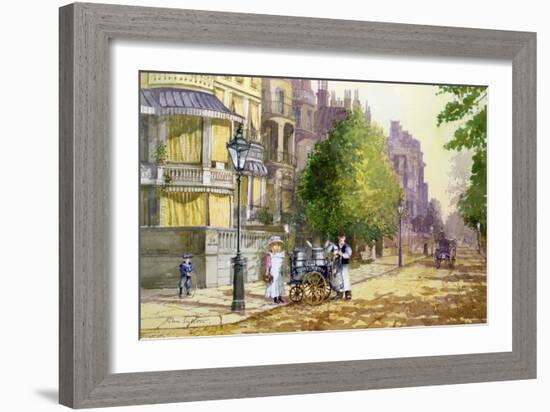 Early Morning, Park Lane-John Sutton-Framed Giclee Print