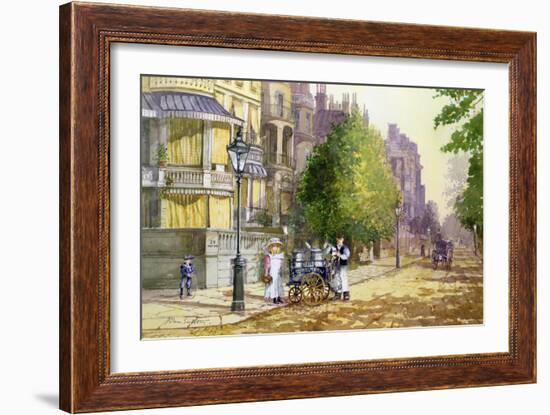 Early Morning, Park Lane-John Sutton-Framed Giclee Print