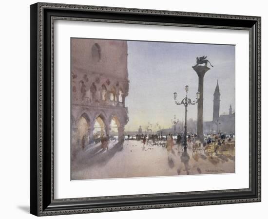 Early Morning, Piazzetta, Venice, 1989-Trevor Chamberlain-Framed Giclee Print