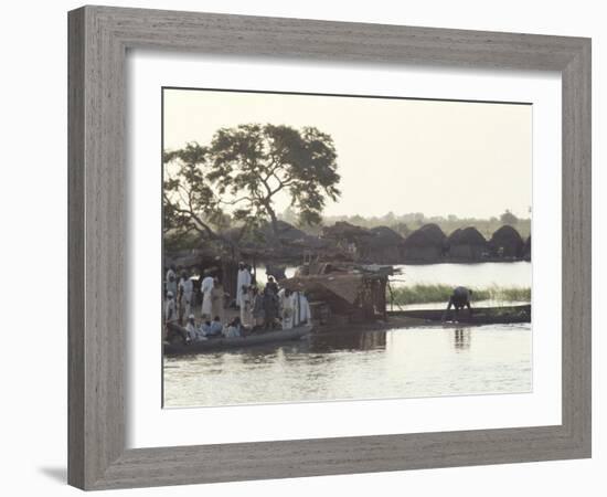 Early Morning River Scene, Northern Area, Nigeria, Africa-David Beatty-Framed Photographic Print