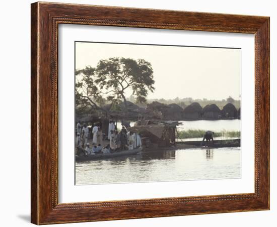 Early Morning River Scene, Northern Area, Nigeria, Africa-David Beatty-Framed Photographic Print