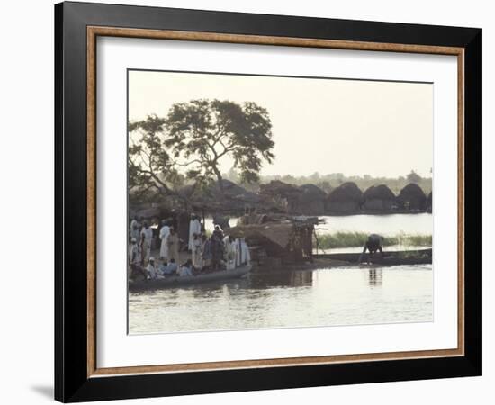 Early Morning River Scene, Northern Area, Nigeria, Africa-David Beatty-Framed Photographic Print