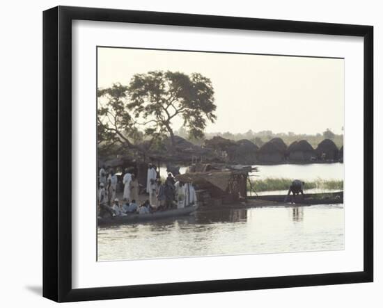 Early Morning River Scene, Northern Area, Nigeria, Africa-David Beatty-Framed Photographic Print