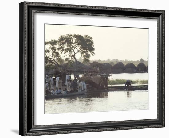 Early Morning River Scene, Northern Area, Nigeria, Africa-David Beatty-Framed Photographic Print