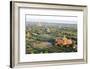 Early Morning Sunshine over the Terracotta Temples of Bagan, Myanmar (Burma)-Annie Owen-Framed Photographic Print