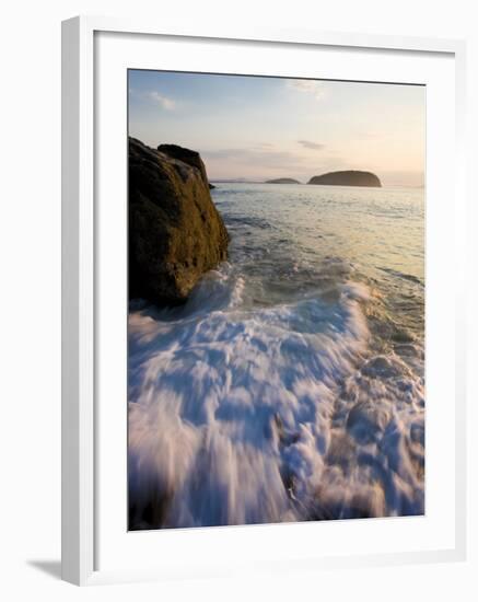 Early morning surf in Frenchman Bay, Acadia National Park, Maine, USA-Jerry & Marcy Monkman-Framed Photographic Print