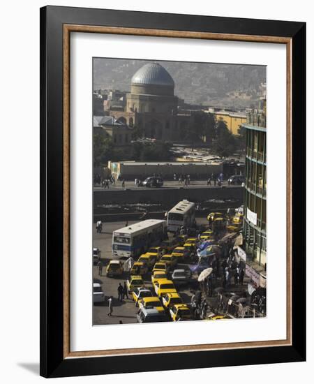 Early Morning Traffic, Central Area, Kabul, Afghanistan, Asia-Jane Sweeney-Framed Photographic Print