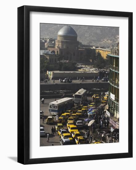 Early Morning Traffic, Central Area, Kabul, Afghanistan, Asia-Jane Sweeney-Framed Photographic Print