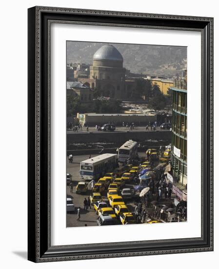 Early Morning Traffic, Central Area, Kabul, Afghanistan, Asia-Jane Sweeney-Framed Photographic Print
