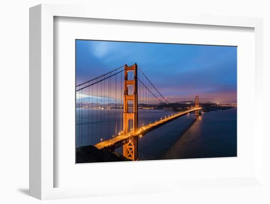 Early Morning Traffic on the Golden Gate Bridge in San Francisco, California, Usa-Chuck Haney-Framed Photographic Print