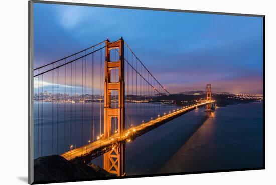 Early Morning Traffic on the Golden Gate Bridge in San Francisco, California, Usa-Chuck Haney-Mounted Photographic Print