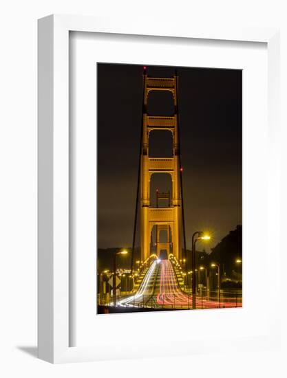 Early Morning Traffic on the Golden Gate Bridge in San Francisco, California, Usa-Chuck Haney-Framed Photographic Print