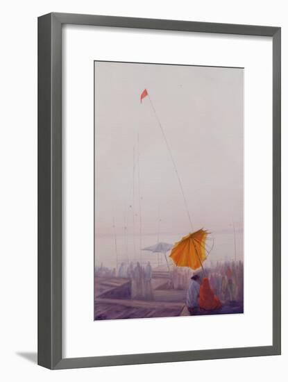 Early Morning, Varanasi-Derek Hare-Framed Giclee Print