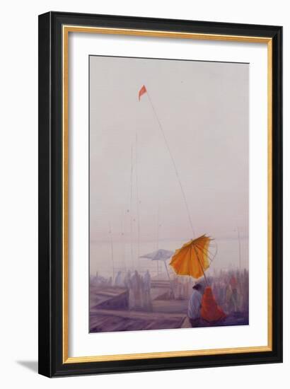 Early Morning, Varanasi-Derek Hare-Framed Giclee Print