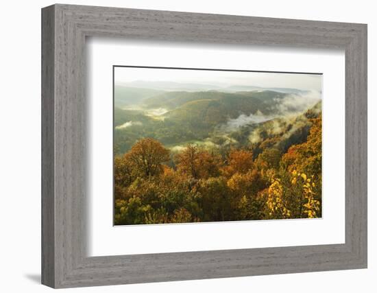 Early Morning View from Wegelnburg Castle of the Palatinate Forest-Jochen Schlenker-Framed Photographic Print