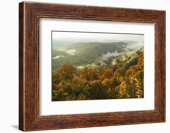 Early Morning View from Wegelnburg Castle of the Palatinate Forest-Jochen Schlenker-Framed Photographic Print