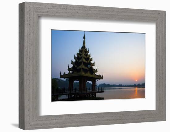 Early Morning View of Royal Kaytumadi Hotel, Toungoo, Myanmar (Burma), Asia-Thomas L-Framed Photographic Print