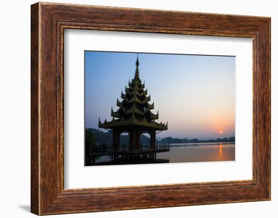 Early Morning View of Royal Kaytumadi Hotel, Toungoo, Myanmar (Burma), Asia-Thomas L-Framed Photographic Print