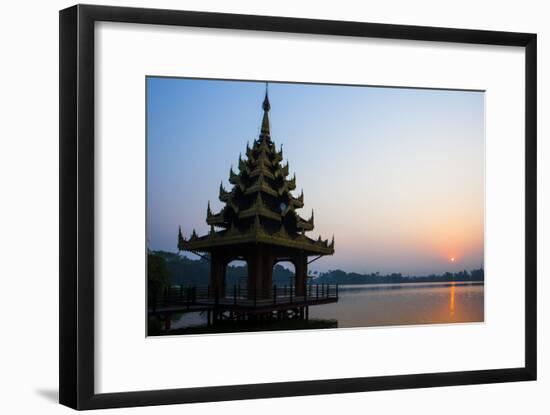 Early Morning View of Royal Kaytumadi Hotel, Toungoo, Myanmar (Burma), Asia-Thomas L-Framed Photographic Print