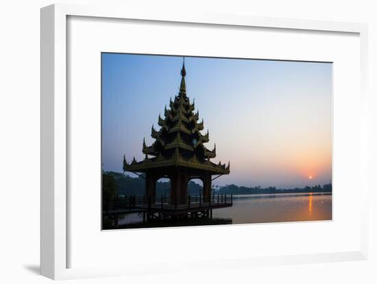 Early Morning View of Royal Kaytumadi Hotel, Toungoo, Myanmar (Burma), Asia-Thomas L-Framed Photographic Print