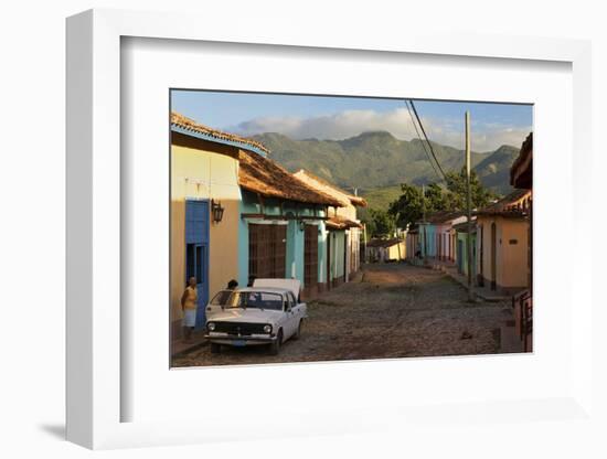 Early Morning View of Streets in Trinidad, Cuba-Adam Jones-Framed Photographic Print