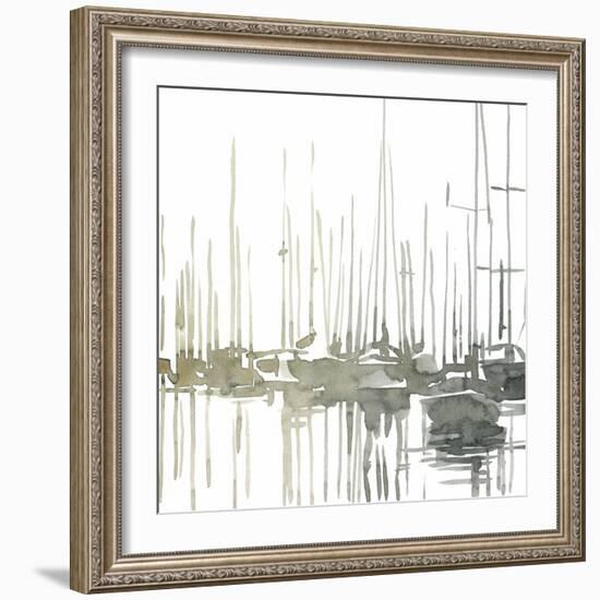 Early Morning Wharf I-Emma Caroline-Framed Art Print