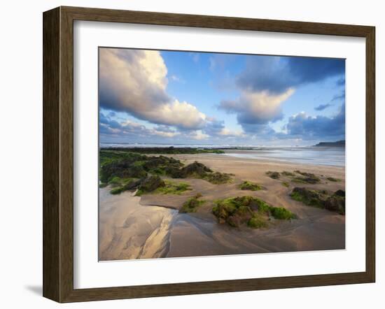 Early Morning, Widemouth Bay, Cornwall, England, United Kingdom, Europe-Chris Hepburn-Framed Photographic Print