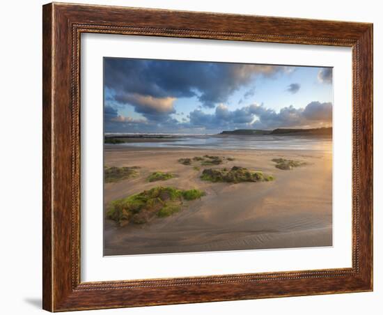 Early Morning, Widemouth Bay, Cornwall, England, United Kingdom, Europe-Chris Hepburn-Framed Photographic Print
