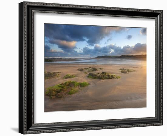 Early Morning, Widemouth Bay, Cornwall, England, United Kingdom, Europe-Chris Hepburn-Framed Photographic Print