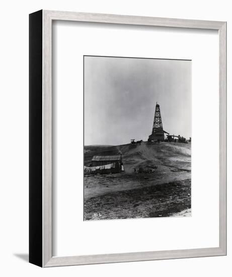 Early Oil Drilling Operation-null-Framed Photographic Print