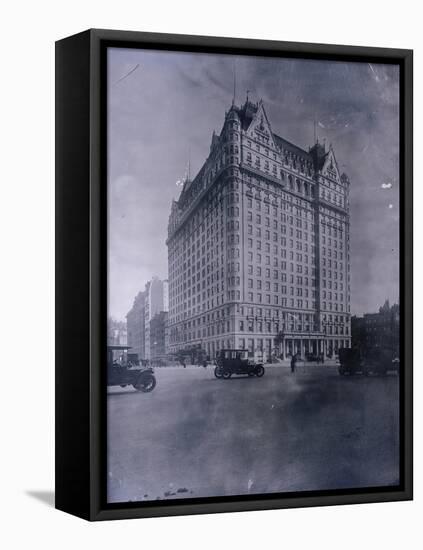 Early Photo of New Plaza Hotel-null-Framed Premier Image Canvas