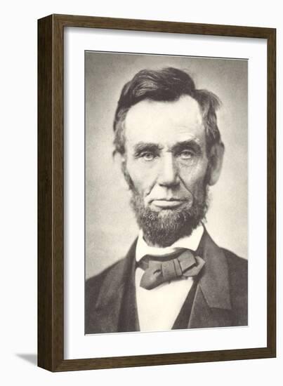 Early Photograph of Abraham Lincoln-null-Framed Premium Giclee Print