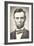 Early Photograph of Abraham Lincoln-null-Framed Art Print