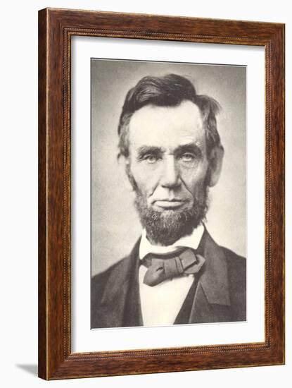 Early Photograph of Abraham Lincoln--Framed Art Print