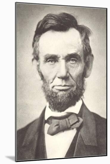 Early Photograph of Abraham Lincoln-null-Mounted Art Print