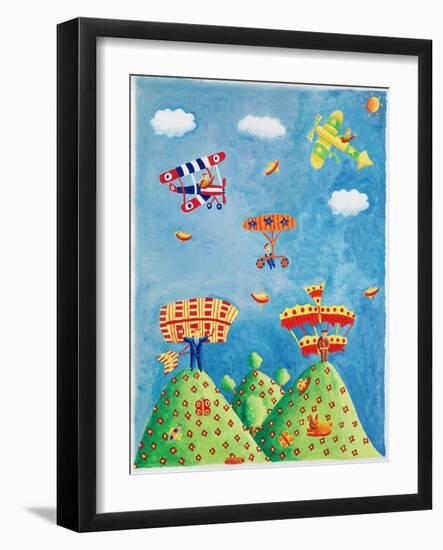 Early Plane Flight, 2004-Julie Nicholls-Framed Giclee Print