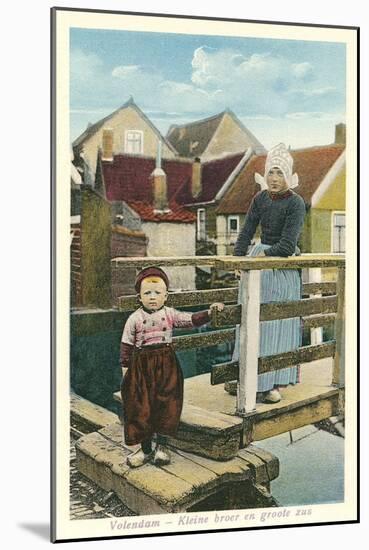 Early Scene, Volendam, Holland-null-Mounted Art Print