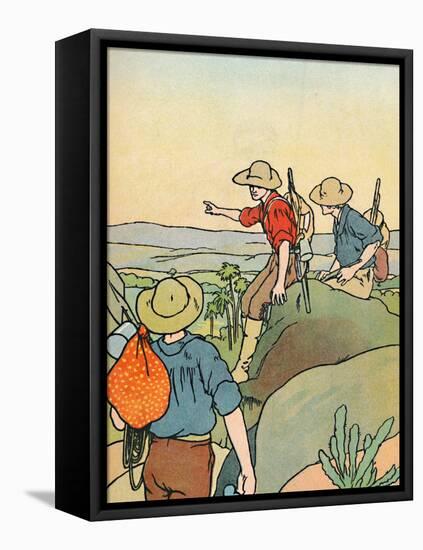 'Early Settlers in Australia', 1912-Charles Robinson-Framed Premier Image Canvas