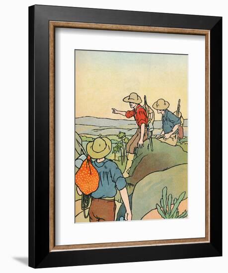 'Early Settlers in Australia', 1912-Charles Robinson-Framed Giclee Print