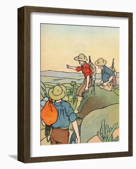 'Early Settlers in Australia', 1912-Charles Robinson-Framed Giclee Print