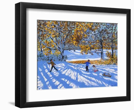 Early Snow, Allestree Park-Andrew Macara-Framed Giclee Print