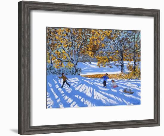 Early Snow, Allestree Park-Andrew Macara-Framed Giclee Print