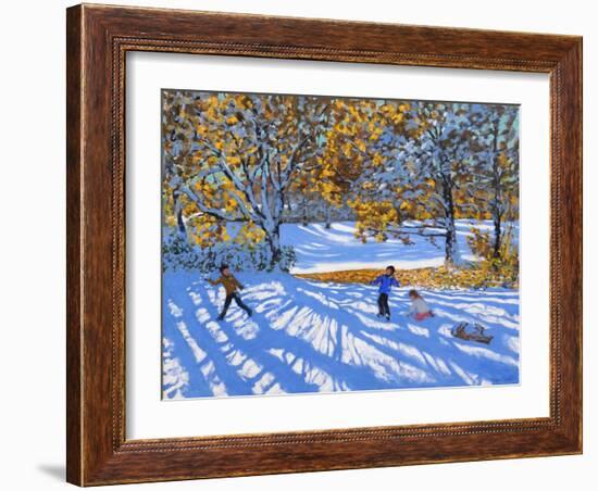 Early Snow, Allestree Park-Andrew Macara-Framed Giclee Print