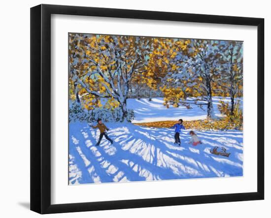 Early Snow, Allestree Park-Andrew Macara-Framed Giclee Print