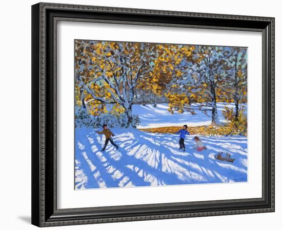 Early Snow, Allestree Park-Andrew Macara-Framed Giclee Print