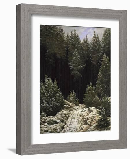 Early Snow, c.1828-Caspar David Friedrich-Framed Giclee Print