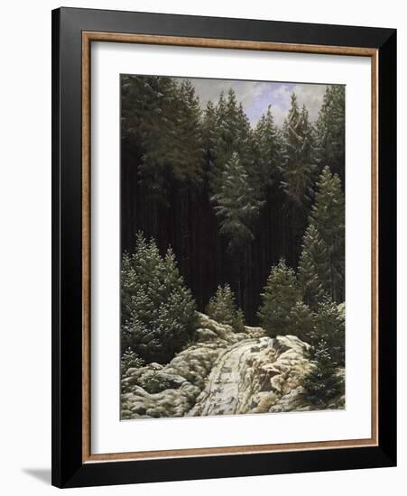 Early Snow, c.1828-Caspar David Friedrich-Framed Giclee Print