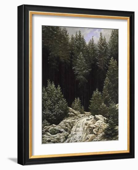 Early Snow, c.1828-Caspar David Friedrich-Framed Giclee Print