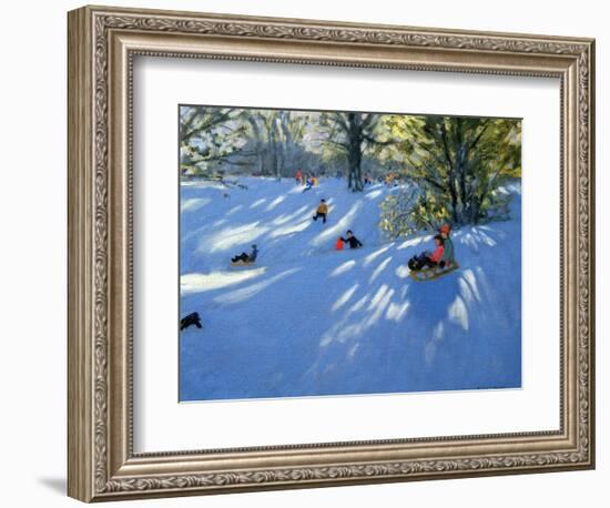 Early Snow, Darley Park, Derby-Andrew Macara-Framed Giclee Print